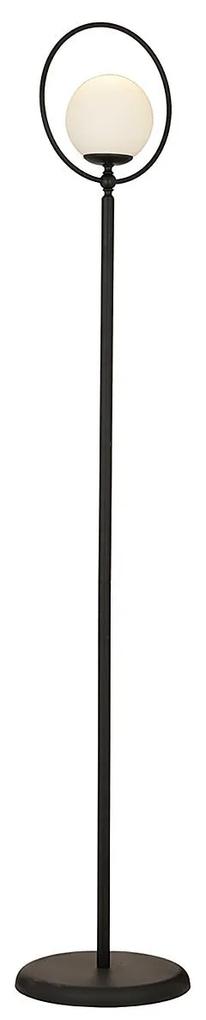 Φωτιστικό Δαπέδου ArteLibre SOH Μαύρο/Λευκό Μέταλλο/Γυαλί 30x165cm
