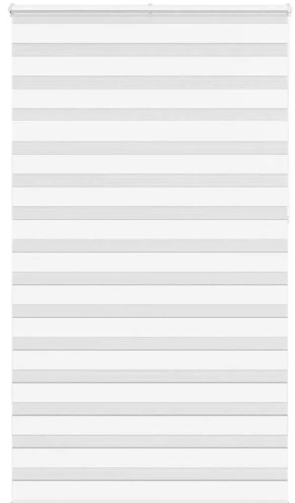 vidaXL Ζέβρα τυφλή Λευκό Πλάτος υφάσματος 115,9 εκ. Πολυεστέρας