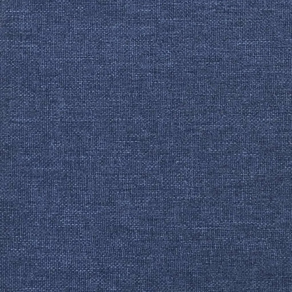 vidaXL Υποπόδιο Μπλε&Πορτοκαλί 45x29,5x35 εκ. Ύφασμα & Συνθετικό Δέρμα