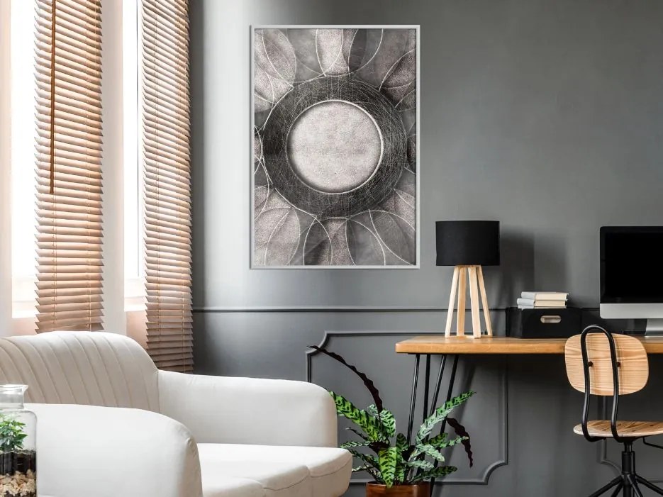 Αφίσα - Circles - 20x30 - Χρυσό - Με πασπαρτού