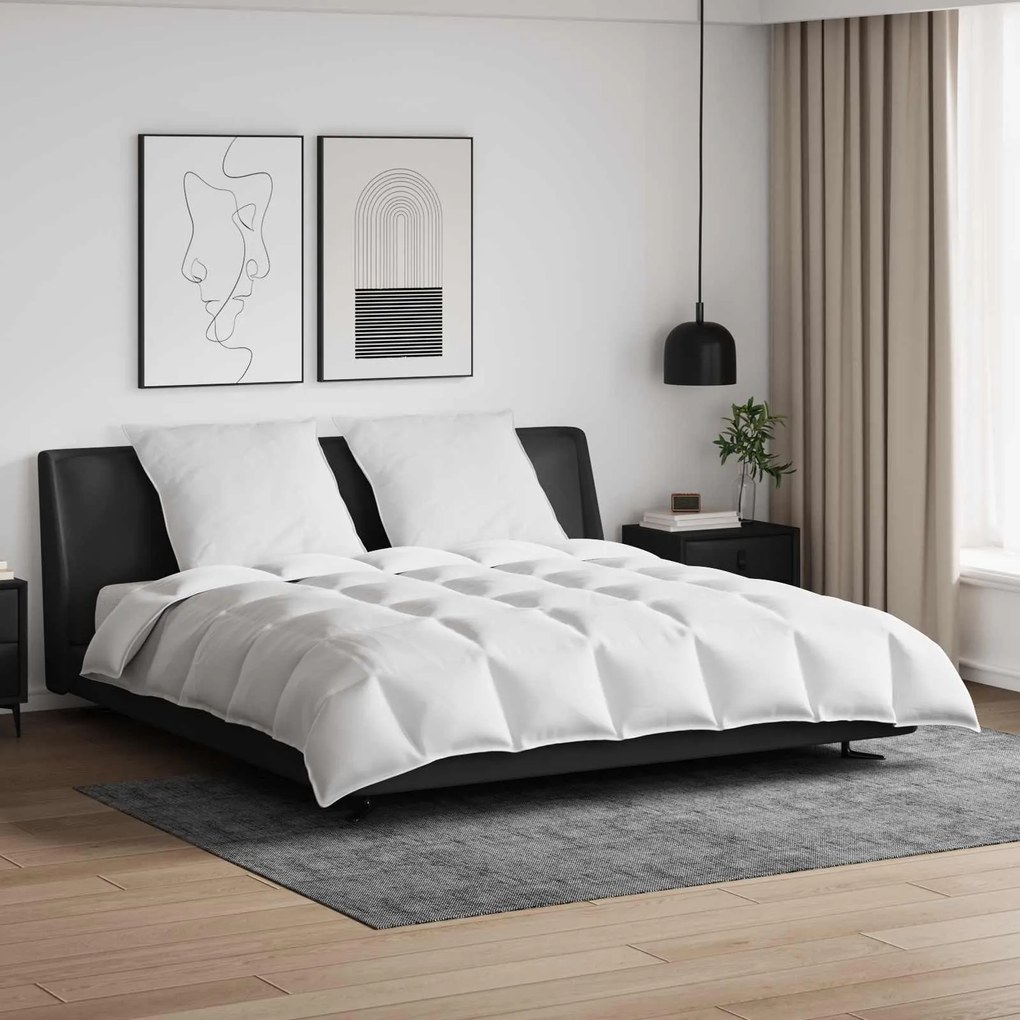 Σετ Παπλωμάτων με μαξιλάρι 3 pcs Λευκό Φτέρος