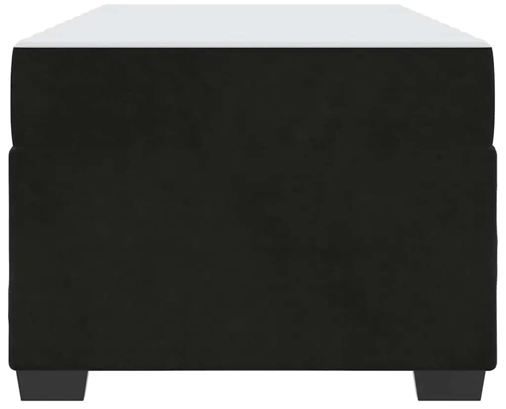 vidaXL Σκελετός κρεβατιού με στρώμα Μαύρο 80 x 200 cm Βελούδο