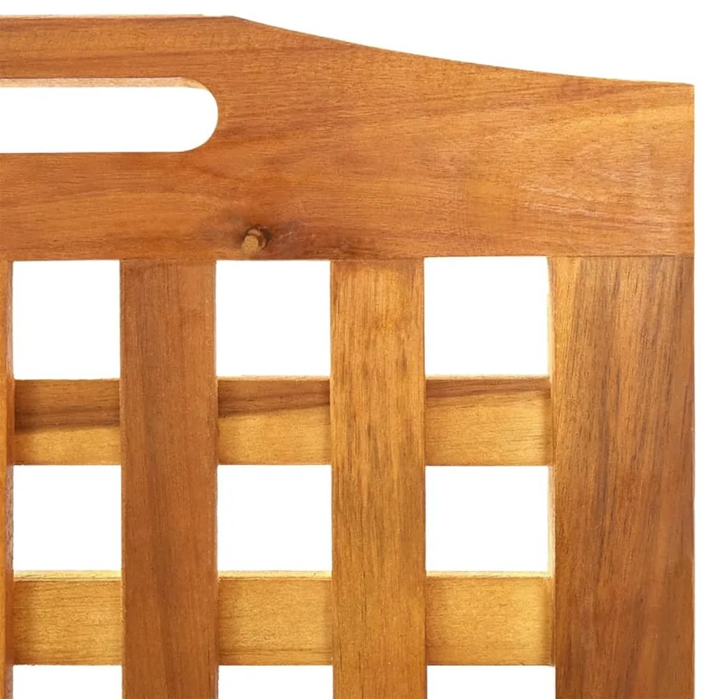 vidaXL Διαχωριστικό Χώρου με 3 Πάνελ 121,5x2x115εκ. Μασίφ Ξύλο Ακακίας