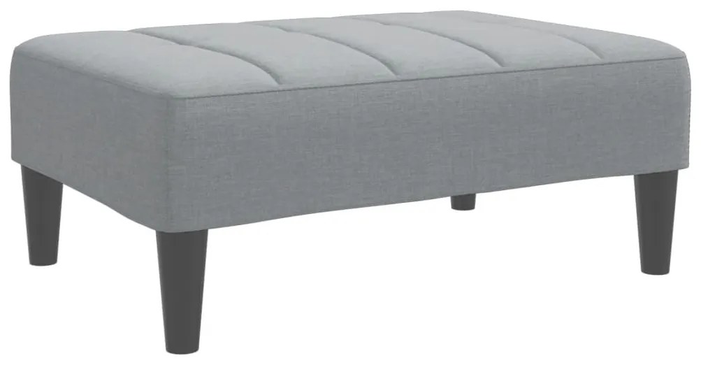vidaXL Υποπόδιο Ανοιχτό Γκρι 77x55x31 εκ. Υφασμάτινο