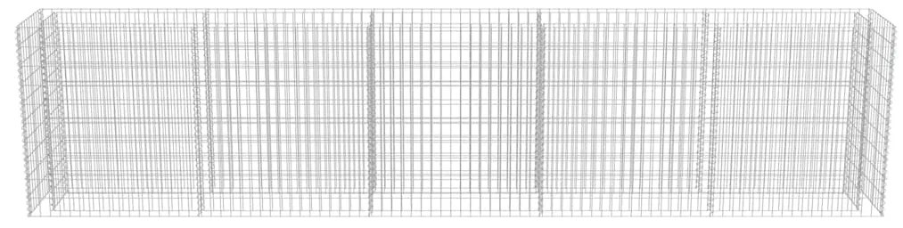 vidaXL Συρματοκιβώτιο-Γλάστρα Υπερυψωμένη 450x50x100 εκ. Γαλβ. Χάλυβας