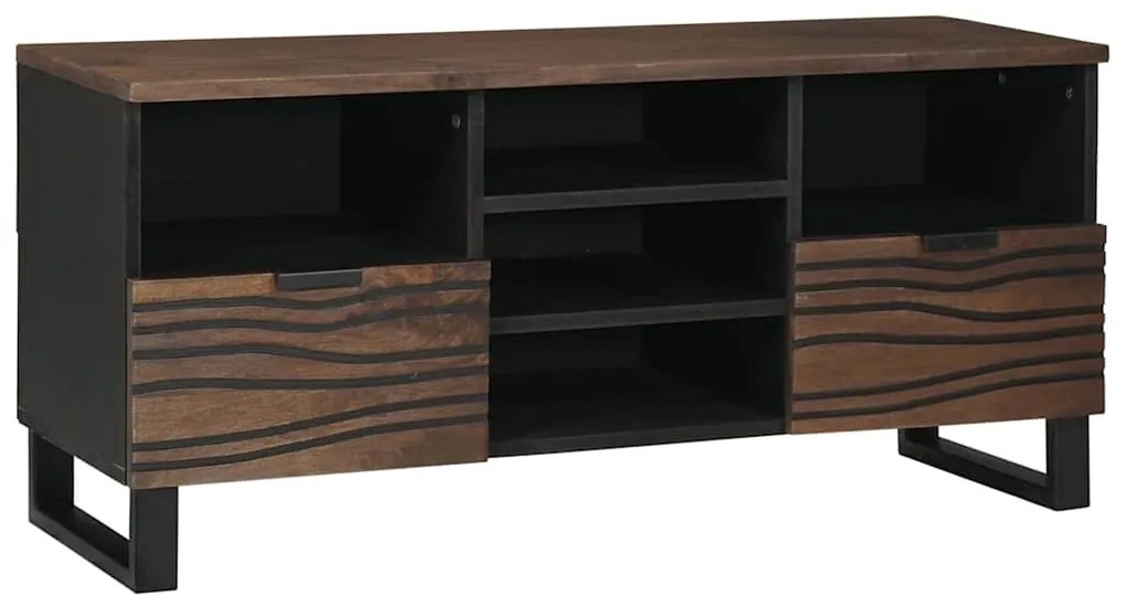 vidaXL Κάβα Τηλεόρασης Καφέ 100 x 33 x 46 εκ Μασίφ ξύλο μάνγκο