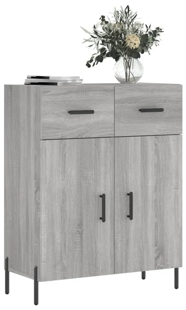 vidaXL Ντουλάπι Γκρι Sonoma 69,5 x 34 x 90 εκ. από Επεξεργασμένο Ξύλο