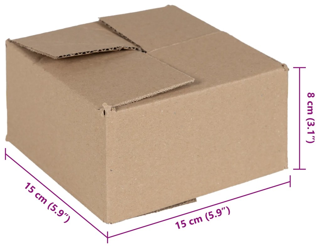 vidaXL Φάκελος  50 τεμ 15x15x8 εκ Χαρτόνι