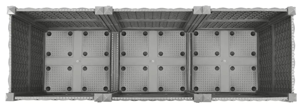 vidaXL Ζαρντινιέρα 120 x 40 x 38 εκ. από Πολυπροπυλένιο