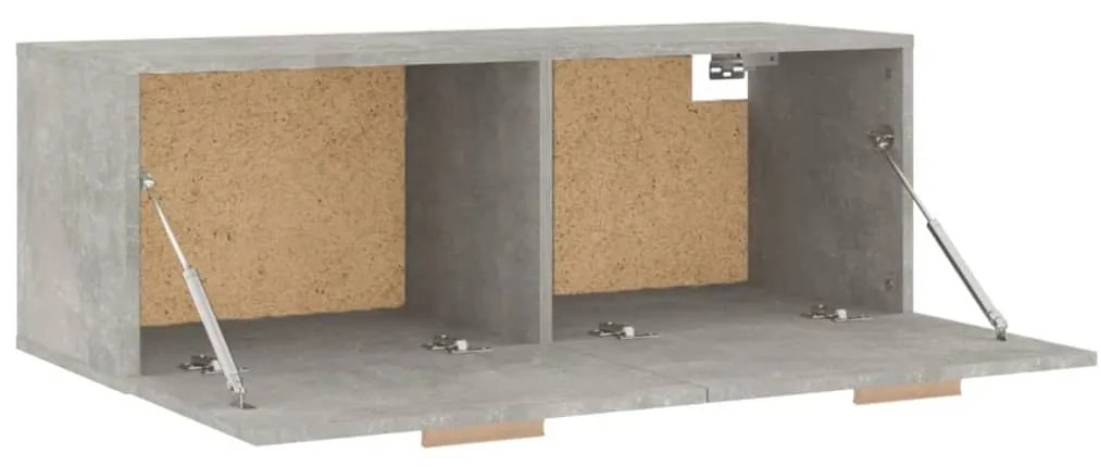 vidaXL Ντουλάπι Τοίχου Γκρι Σκυρ. 100x36,5x35 εκ. Επεξεργασμένο Ξύλο