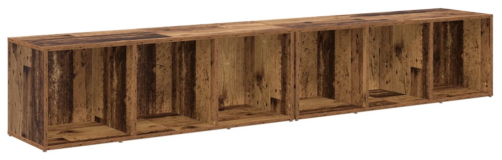vidaXL Σετ επίπλου τηλεόρασης 2 pcs Παλιό Ξύλο 37 x 35 x 107 εκ