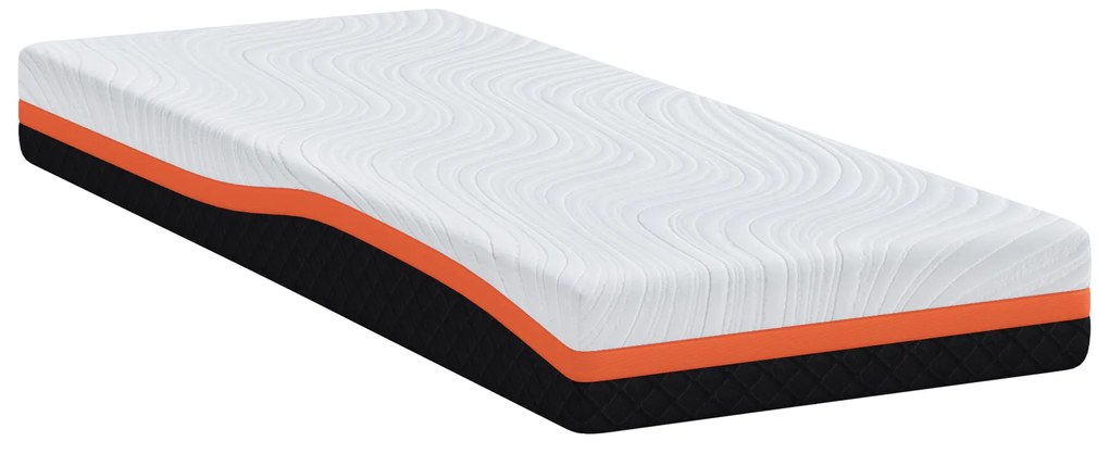 vidaXL Στρώμα Λευκό, Γκρι 70 x 200 cm Pěna