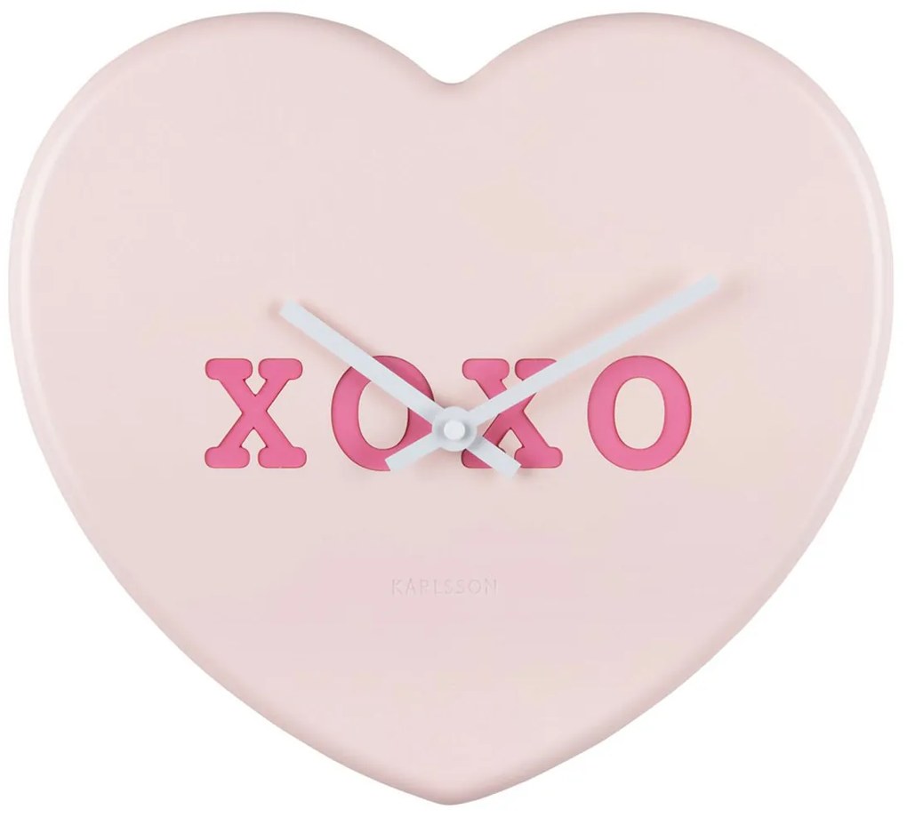 Ρολόι Τοίχου (6.2x27) Karlsson Heart Candy Soft Pink