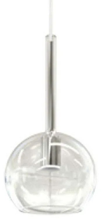 Φωτιστικό Οροφής Minibol/C 3482 14x14x29/300cm 1xE14 Clear Sikrea Metal, Glass