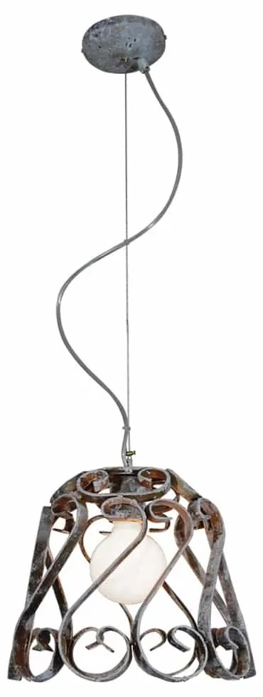 Φωτιστικό Οροφής Κρεμαστό HL-3586-1PS 77-4007 Lewis Copper Green  Homelighting Metal
