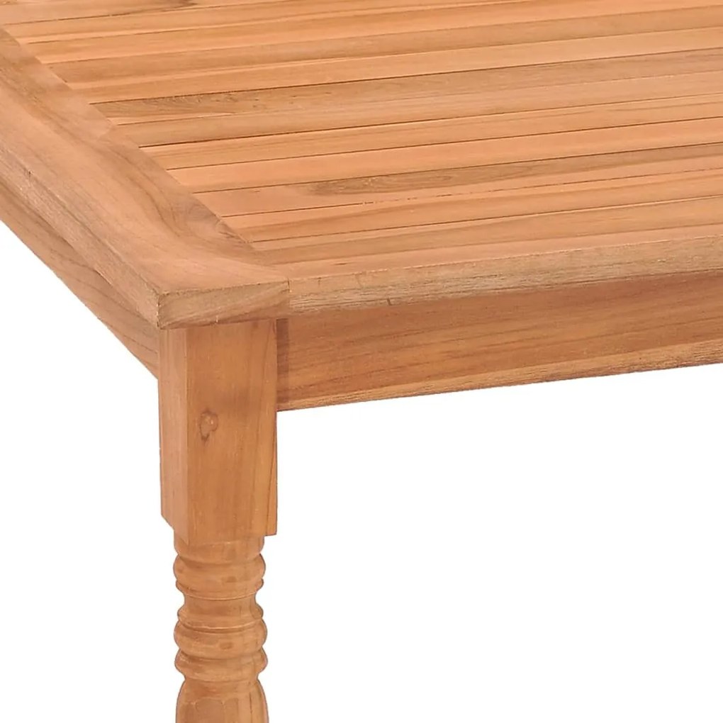 vidaXL Τραπέζι Batavia 85 x 85 x 75 εκ. από Μασίφ Ξύλο Teak