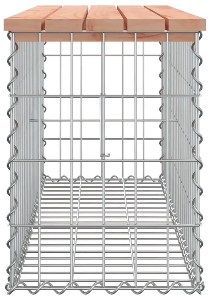 vidaXL Πάγκος Κήπου Συρματοκιβώτιο 103x31,5x42 εκ. Μασίφ Ψευδοτσούγκα