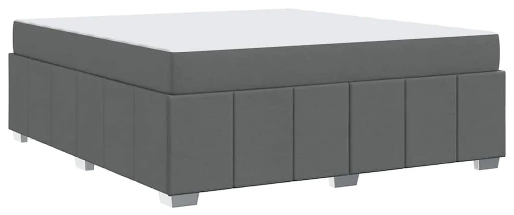 vidaXL Σκελετός Κρεβατιού Σκούρο γκρι 180 x 200 cm ύφασμα