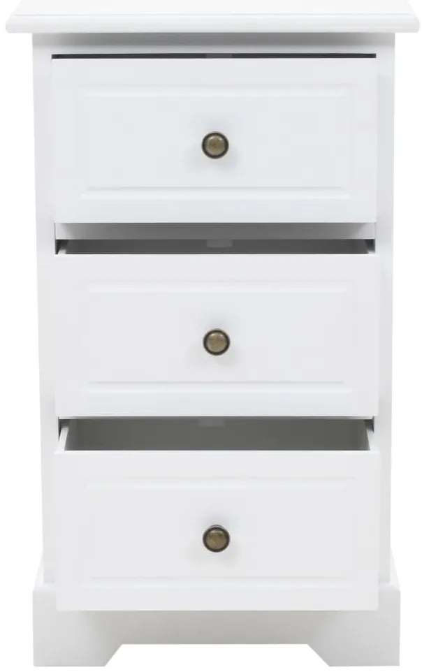vidaXL Κομοδίνο 35 x 32 x 59 εκ. από MDF και Ξύλο Πεύκου