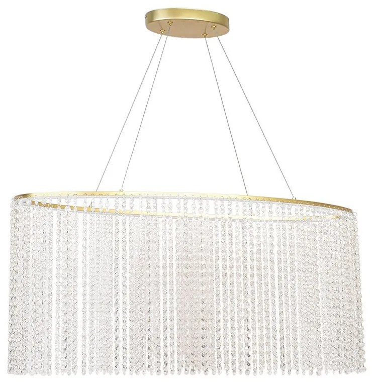 Φωτιστικό Οροφής Κρεμαστό Sol 4306300 LED 38W 2350Lm 90x141,5cm Gold Viokef