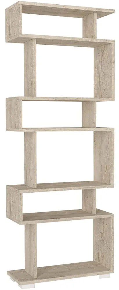 Βιβλιοθήκη Blok 804TRH3629 60x19,5x165cm Travertine Beige