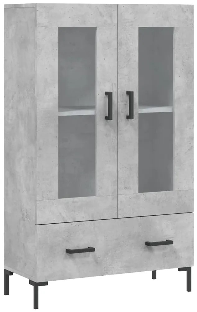 vidaXL Ντουλάπα Γκρι Σκυροδέματος 69,5 x 31 x 115 εκ. Επεξεργ. Ξύλο