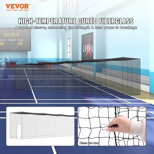 VEVOR Baseball Batting Netting, Professional Softball Baseball Batting Hitting Training Net, Practice Portable Pitching Cage Net with Door & Carry Bag, Heavy Duty Enclosed PE Netting, 70FT (NET ONLY)