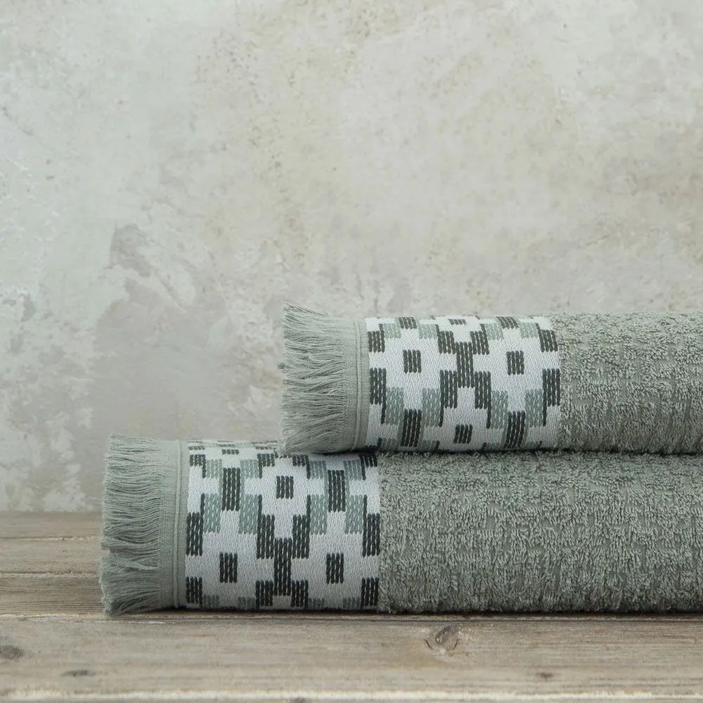Πετσέτες Jentaya (Σετ 2τμχ) Green Nima Σετ Πετσέτες 70x140cm 100% Cotton