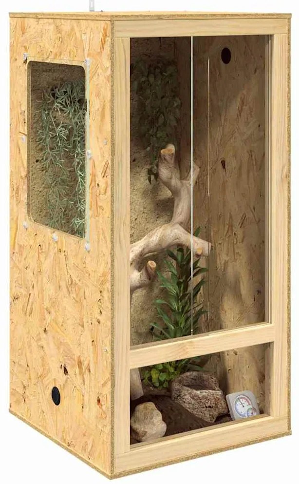 vidaXL Terrarium Καφέ 50 x 50 x 100 cm OSB