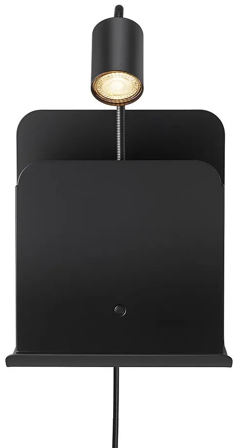 Φωτιστικό Τοίχου Roomi 2112551003 24,8x28,2cm 1xGU10 35W Black Nordlux Metal