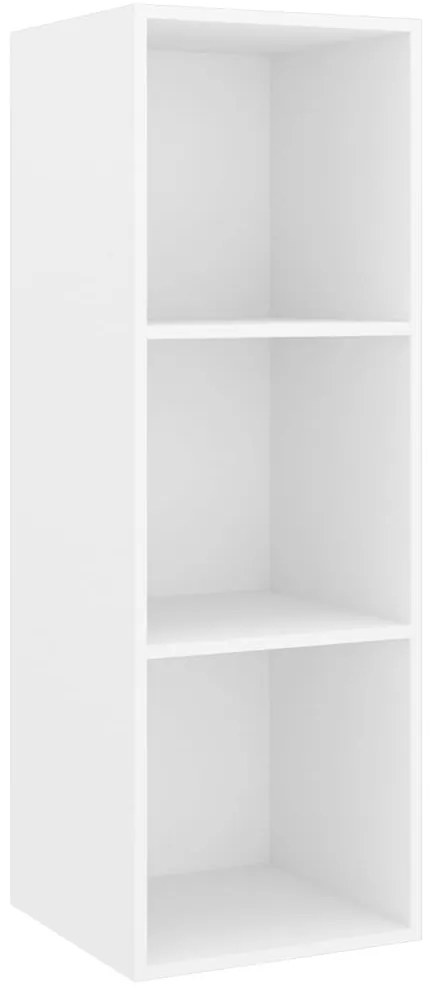 vidaXL Έπιπλο Τηλεόρασης Κρεμαστό Λευκό 37x37x107 εκ. από Επεξ. Ξύλο