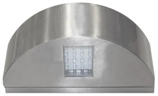 Απλίκα Φωτιστικό Τοίχου LED 3.3W Ημικύκλιο Διπλής Κατεύθυνσης ΙΡ54 Μπλε Φως 22x9 Lumen-9-70056664-Αλουμίνιο 9-70056664