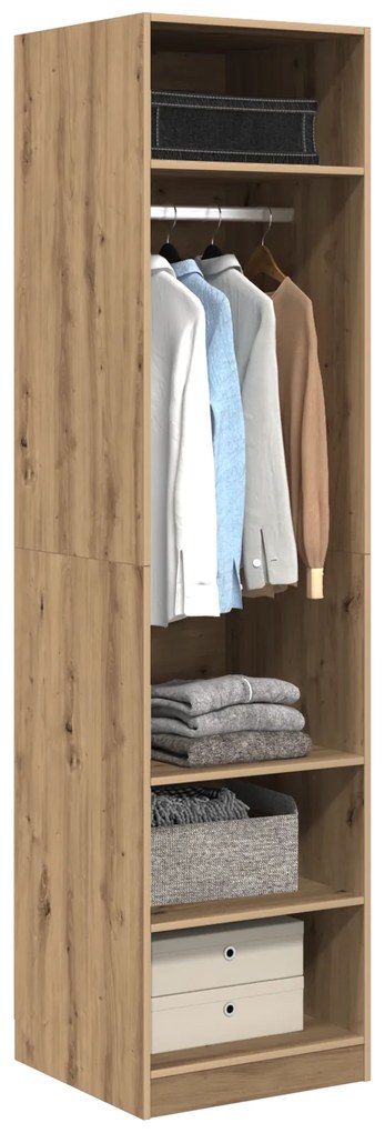 vidaXL Ντουλάπι artisan δρυς 50 x 50 x 200 εκ. Επεξεργασμένο ξύλο
