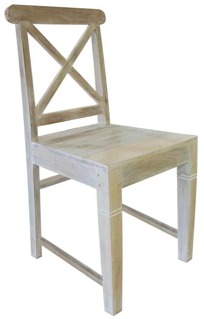Καρέκλα Maison Kika Antique Λευκό 46x50x94cm