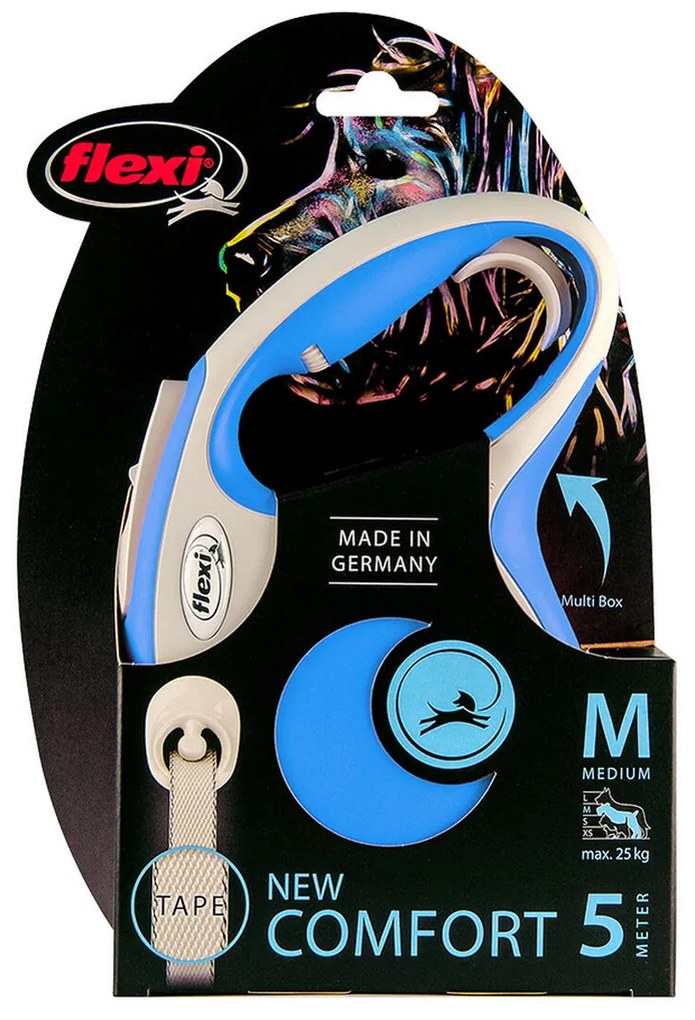 Λουρί Σκύλου Flexi NEW COMFORT 5 m Μπλε Μέγεθος S