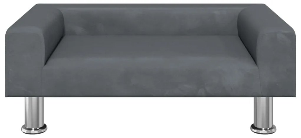 vidaXL Καναπές Παιδικός Σκούρο Γκρι 70 x 45 x 26,5 εκ. από Βελούδο