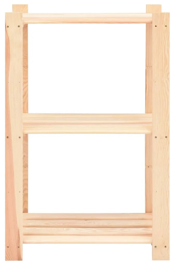 vidaXL Ραφιέρες 3 Επιπέδων 10 τεμ 150 κ. 60x38x90 εκ Μασίφ Ξύλο Πεύκου