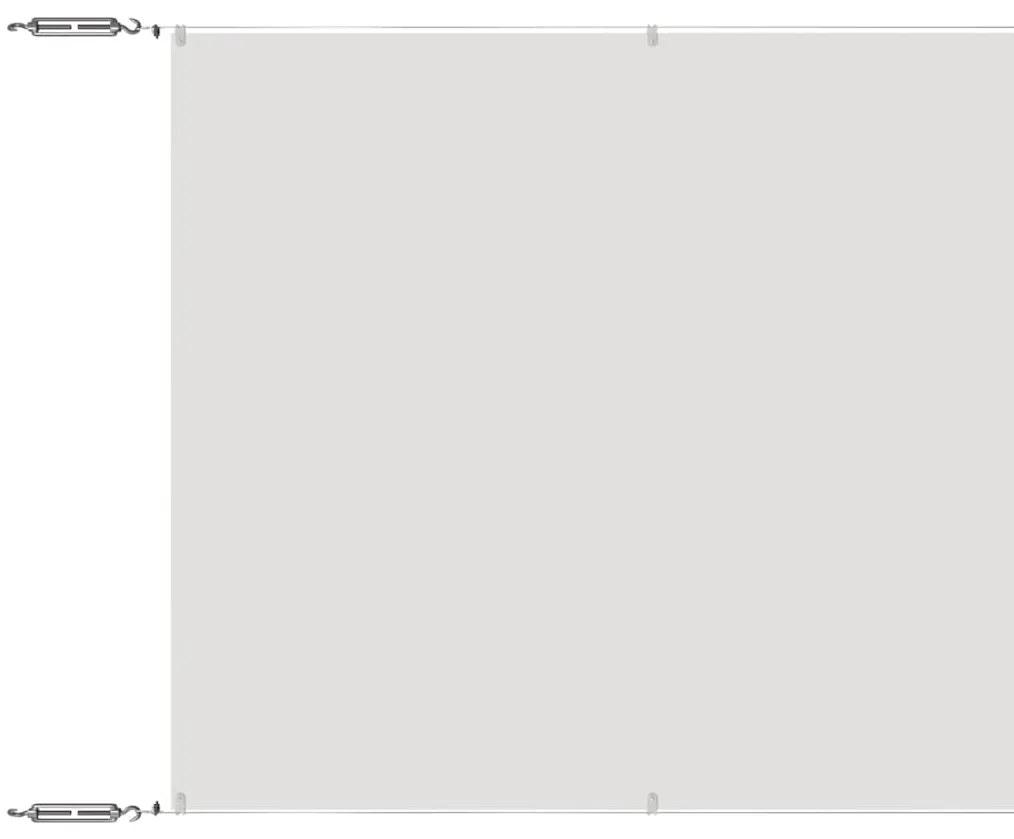 vidaXL Τέντα Κάθετη Λευκή 180 x 1200 εκ. από Ύφασμα Oxford