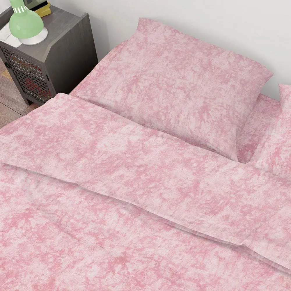 Σεντόνι Premium Shadow 617 Pink DimCol Υπέρδιπλo 240x270cm 100% Βαμβάκι