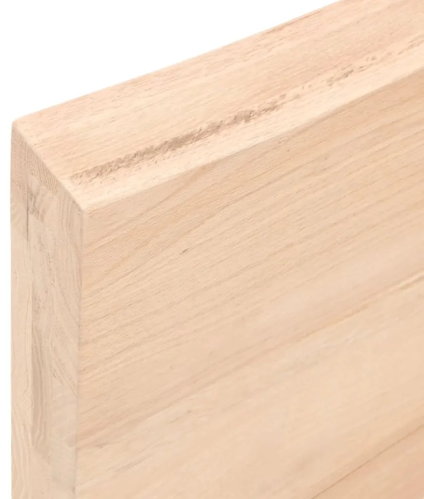 vidaXL Πάγκος Μπάνιου 100x40x(2-6) εκ. από Ακατέργαστο Μασίφ Ξύλο