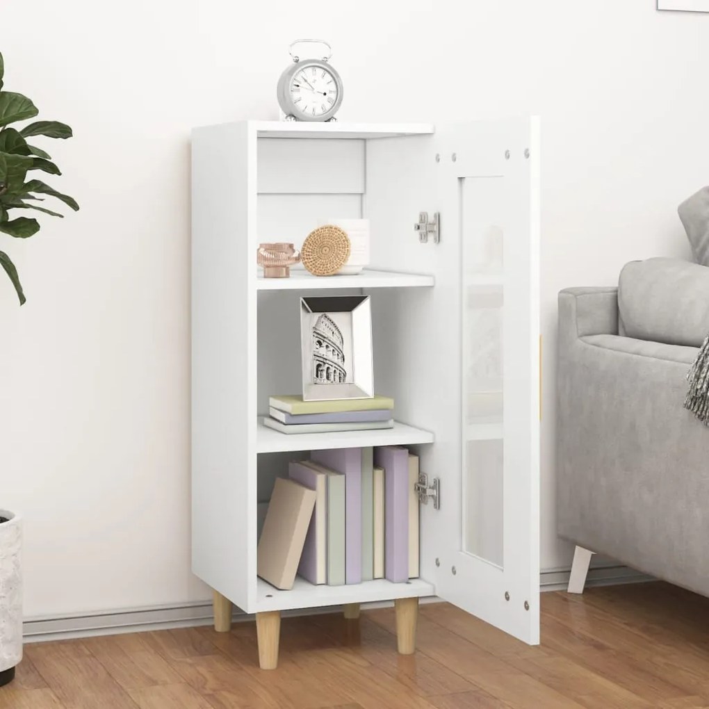 vidaXL Ντουλάπι Λευκό 34,5 x 34 x 90 εκ. από Επεξεργασμένο Ξύλο