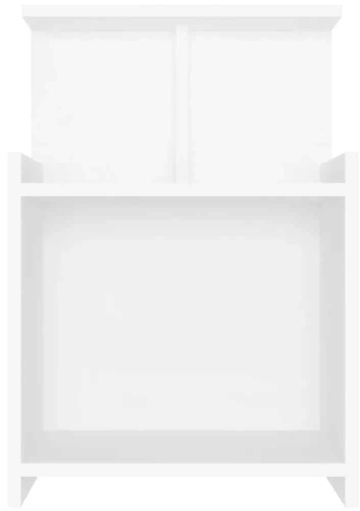Κομοδίνο Λευκό 40 x 35 x 60 εκ. από Μοριοσανίδα - Λευκό