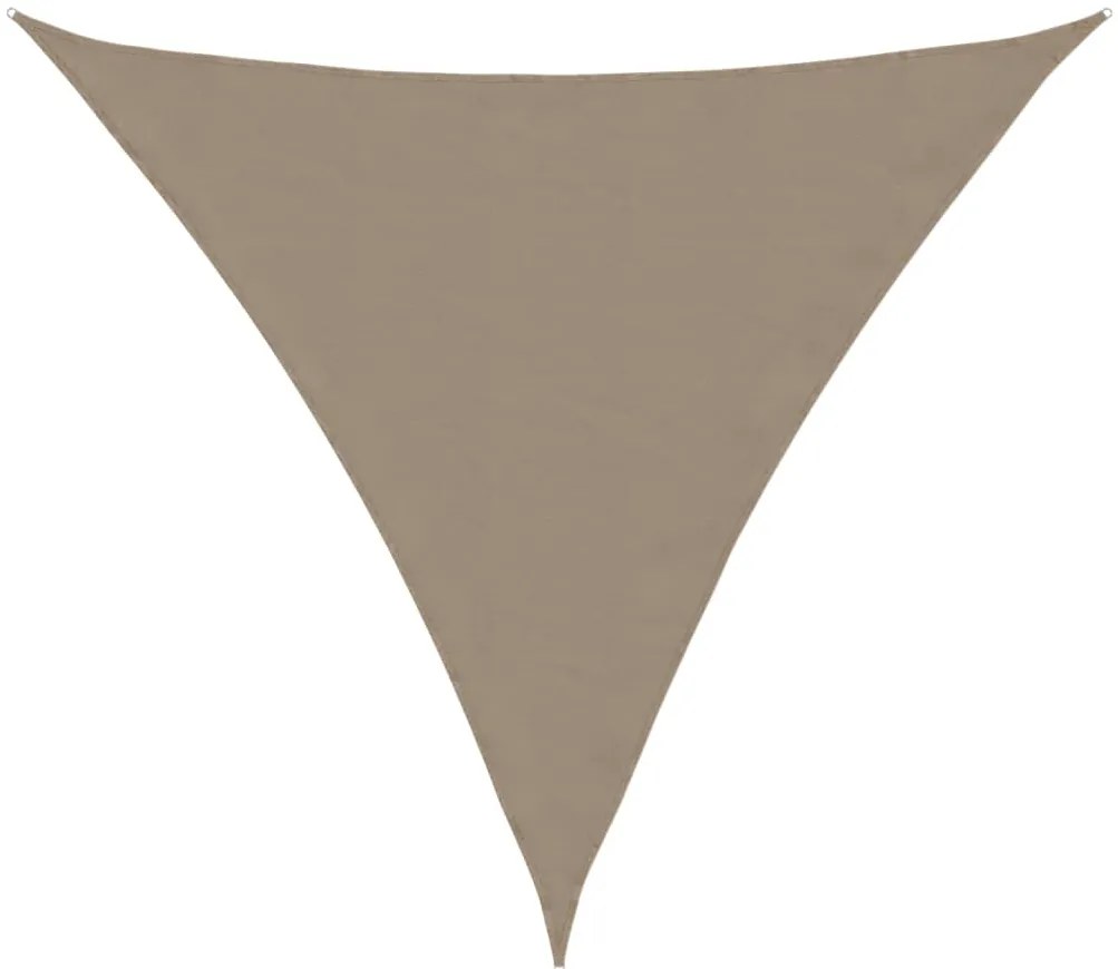 vidaXL Πανί Σκίασης Τρίγωνο Taupe 5 x 5 x 5 μ. από Ύφασμα Oxford