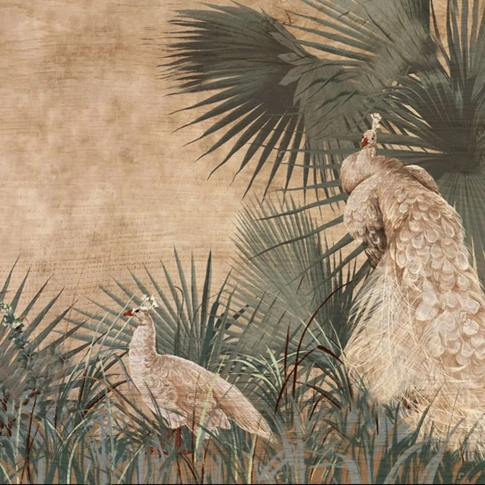 Tropical Peacocks πίνακας διακόσμησης 29 x 29 x 0,60 εκ (21351) - 21351