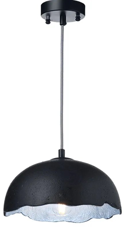 Φωτιστικό Οροφής Μονόφωτο Aca V3729251PBS Black/Silver