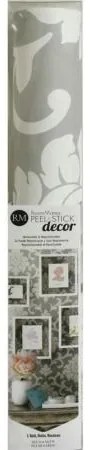 Αυτοκόλλητη Ταπετσαρία Grey Damask Peel KAL.RMK9112