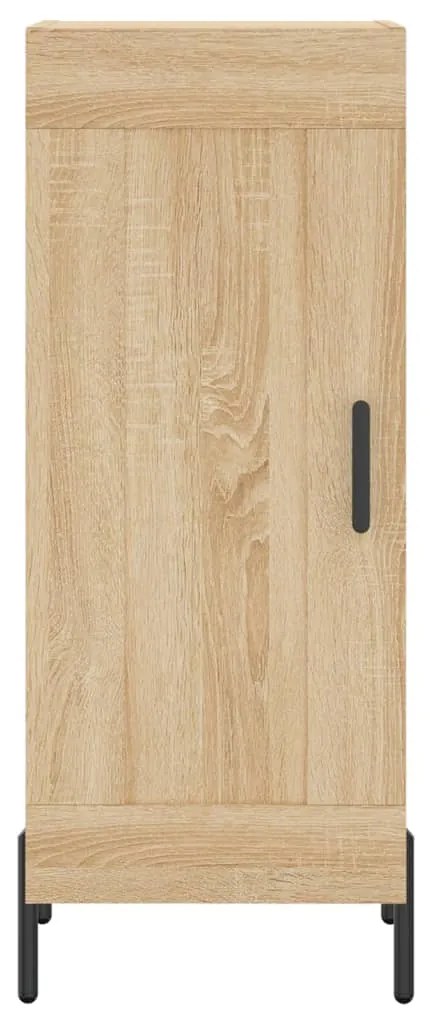 vidaXL Μπουφές Sonoma δρυς 34,5 x 34 x 180 εκ. από Επεξεργασμένο Ξύλο