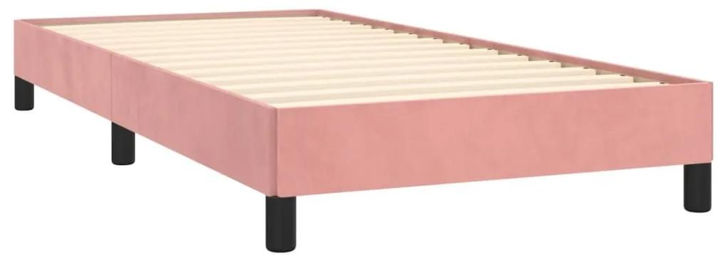 Πλαίσιο Κρεβατιού Ροζ 90x200 εκ. Βελούδινο - Ροζ