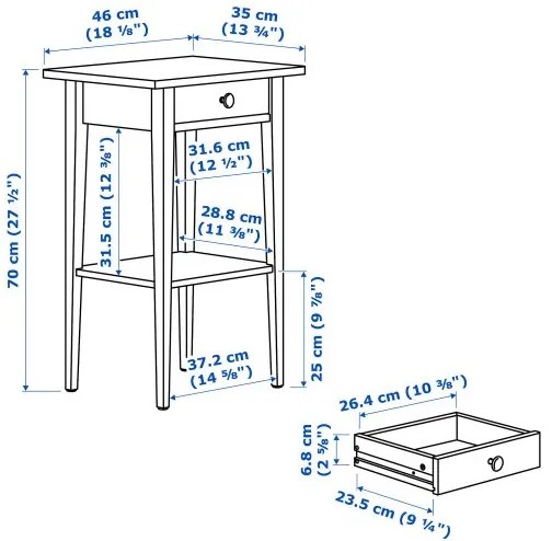 HEMNES έπιπλα υπνοδωματίου, 4 τεμ. 160x200 cm 394.834.17