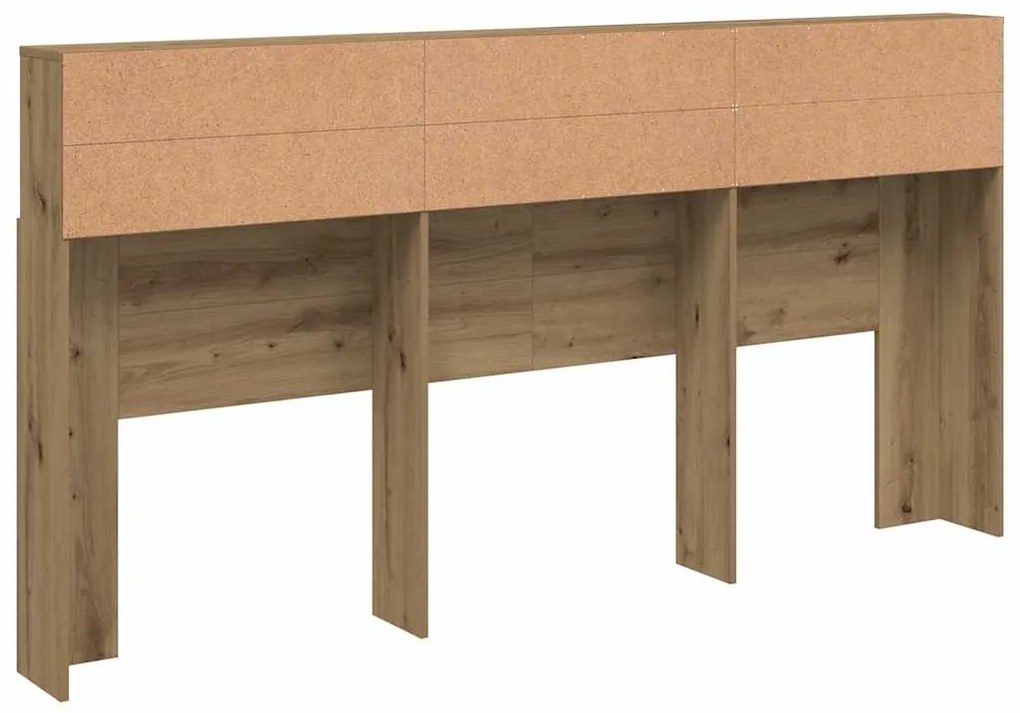 vidaXL Κεφαλάρι Με Αποθηκευτικό Χώρο 200x19x103,5 εκ. Επεξ. Ξύλο